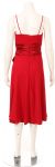 Spaghetti Ribbon Bow Formal Party Dress back in Red